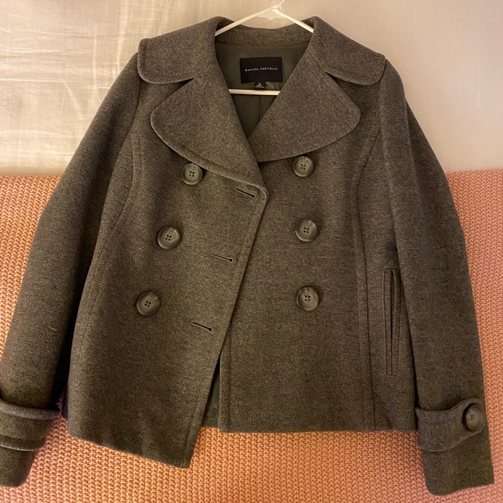 Banana Republic Wool Pea coat size small